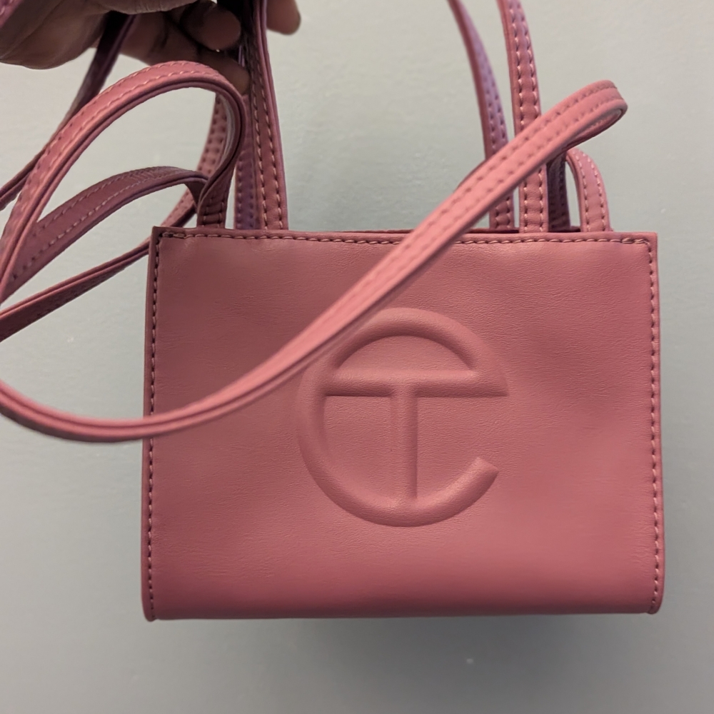 Telfar Pink Mini Shopping Bag
